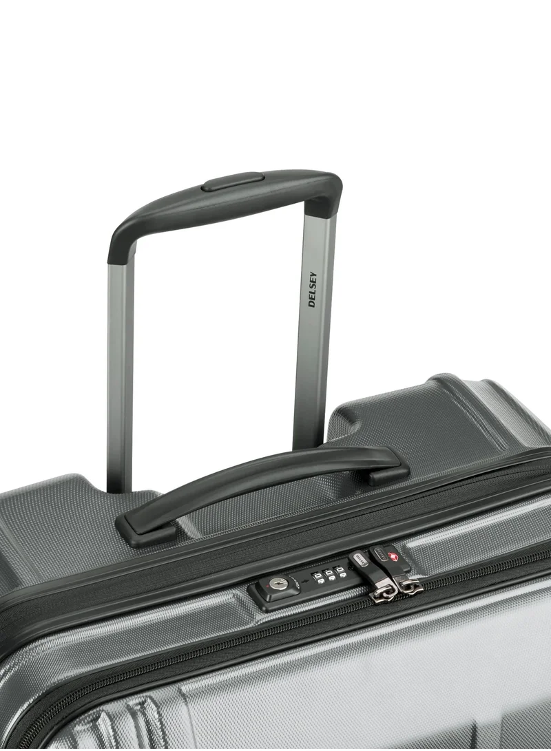 DELSEY Paris 70 Cruise 70 Cm Hardcase 4-Double Wheeled Check-In Luggage Trolley Case - Platinum  | Best Price UAE